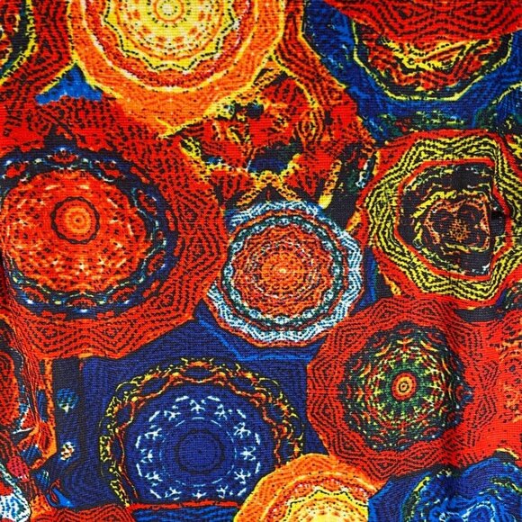 FullJion Women's Dress Tunic Large Fashionable Geometric‎ Multicolored Abstract - Picture 5 of 9